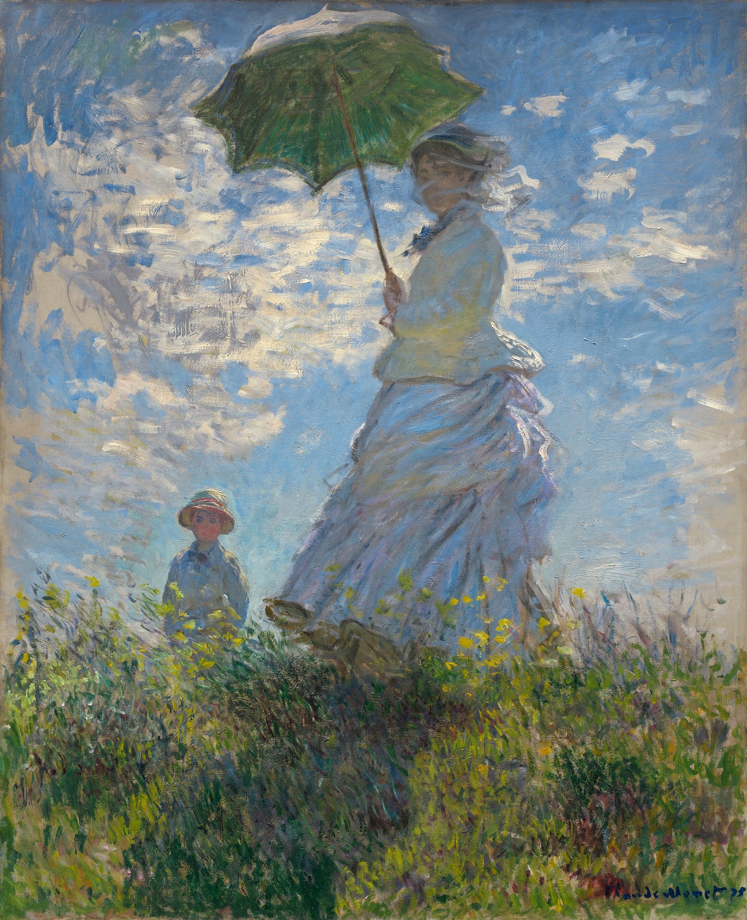 The Walk, Woman with a Parasol, 1875 - Oil Painting Haven