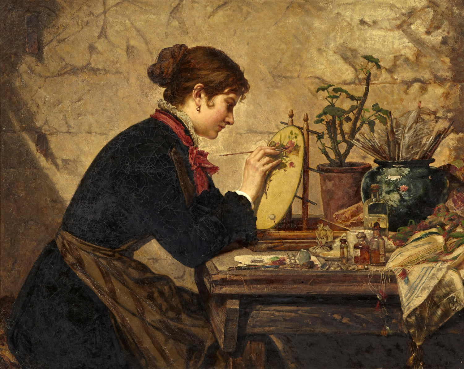 The young artist - Oil Painting Haven