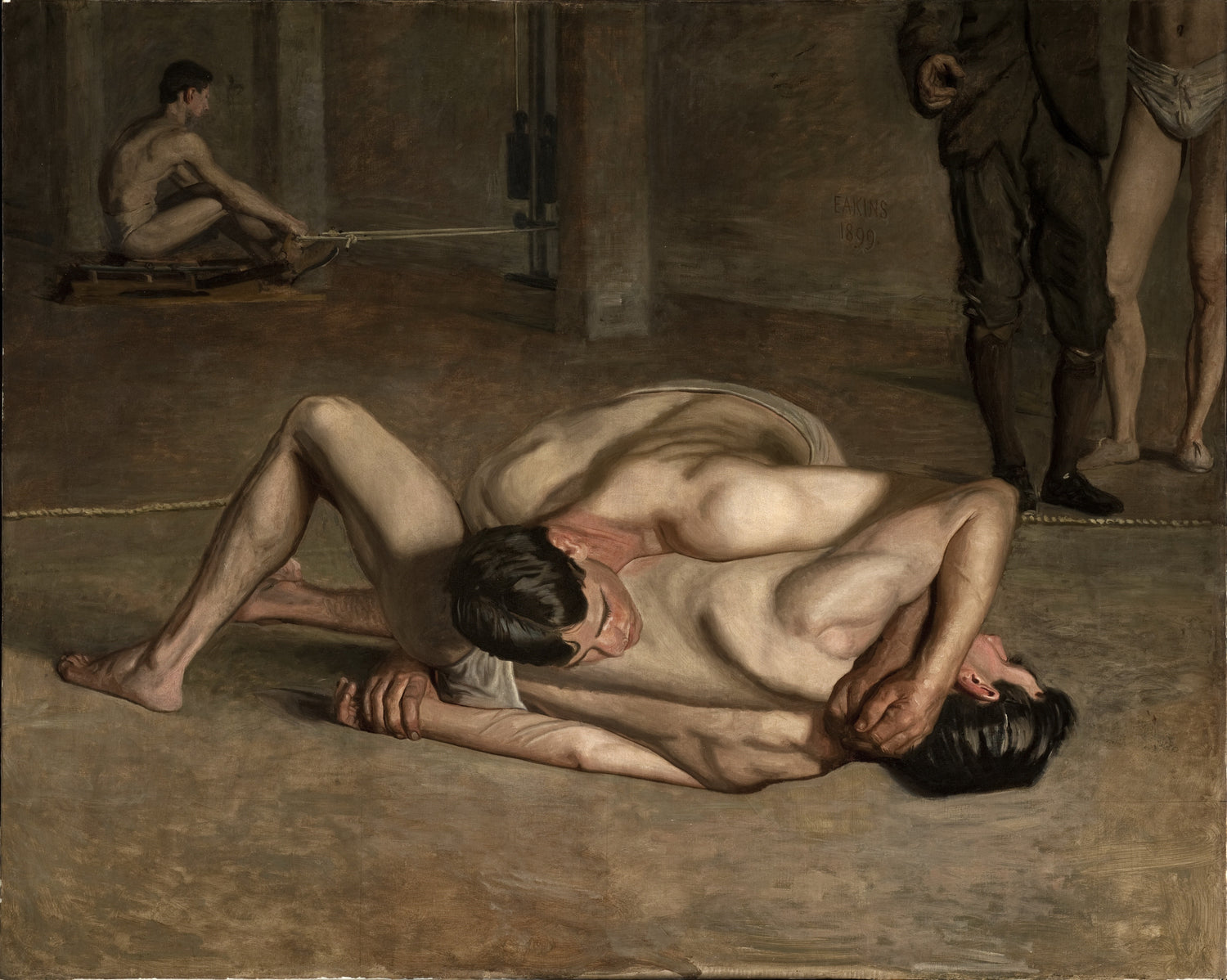 Thomas Eakins - Wrestlers - Oil Painting Haven