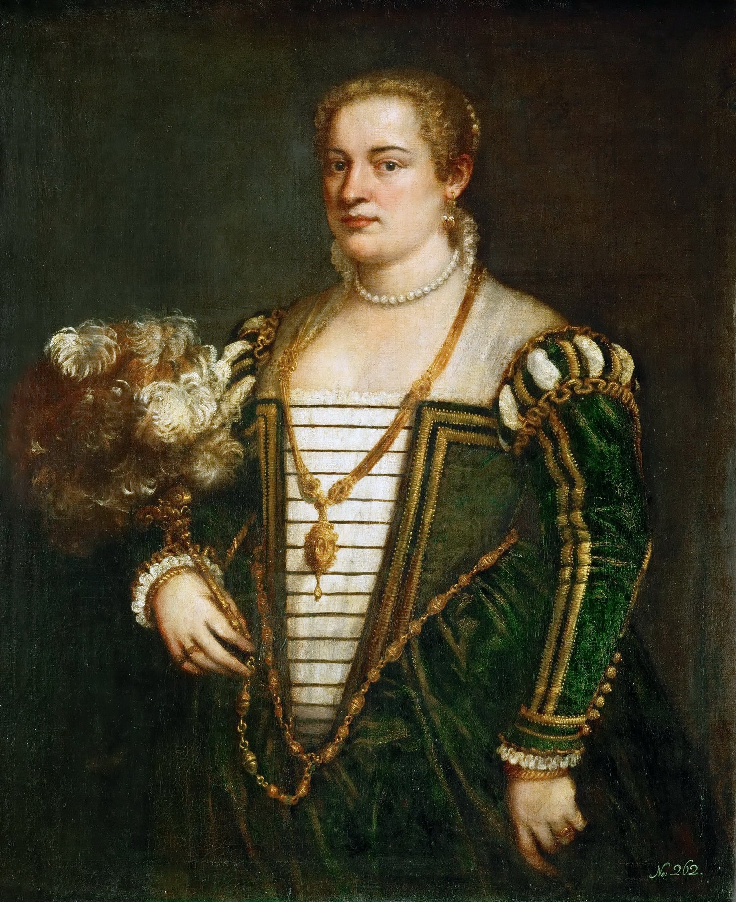 Titian -- Lavinia, daughter of Titian.jpeg - Oil Painting Haven