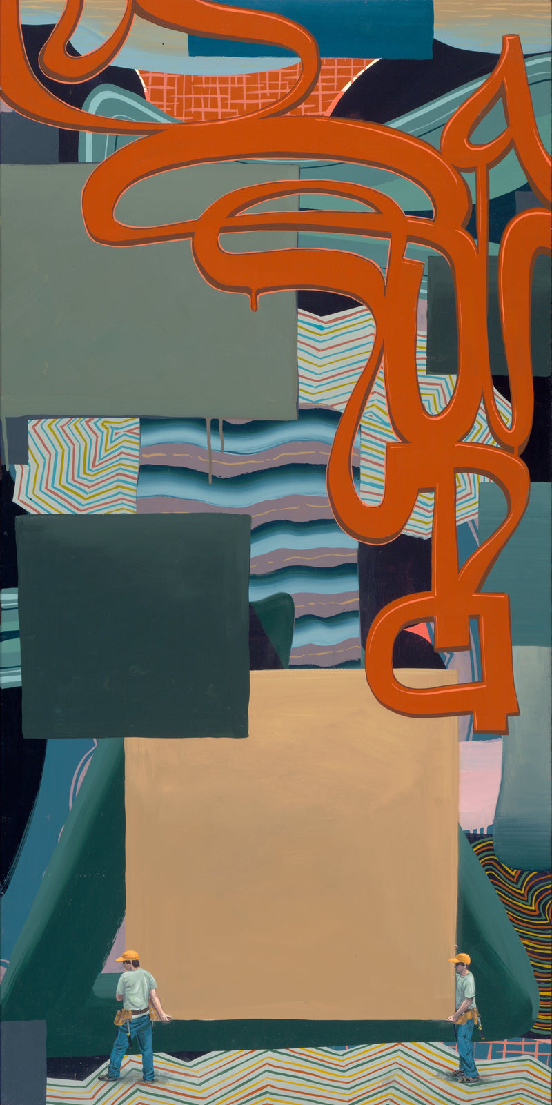 Tom Burckhardt - Double Team, 2005 - Oil Painting Haven Oil Painting Haven