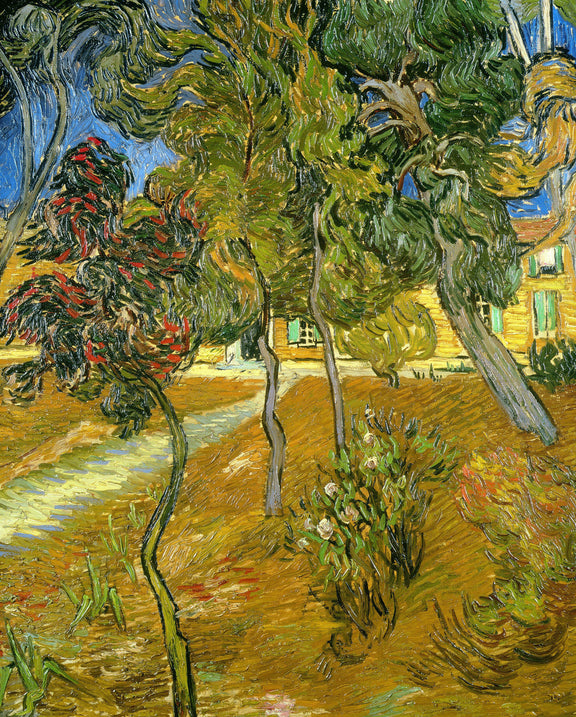 Trees in the Garden of Saint-Paul Hospital - Oil Painting Haven Oil Painting Haven