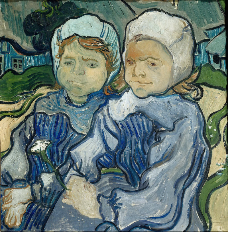 Two Children - Oil Painting Haven Oil Painting Haven