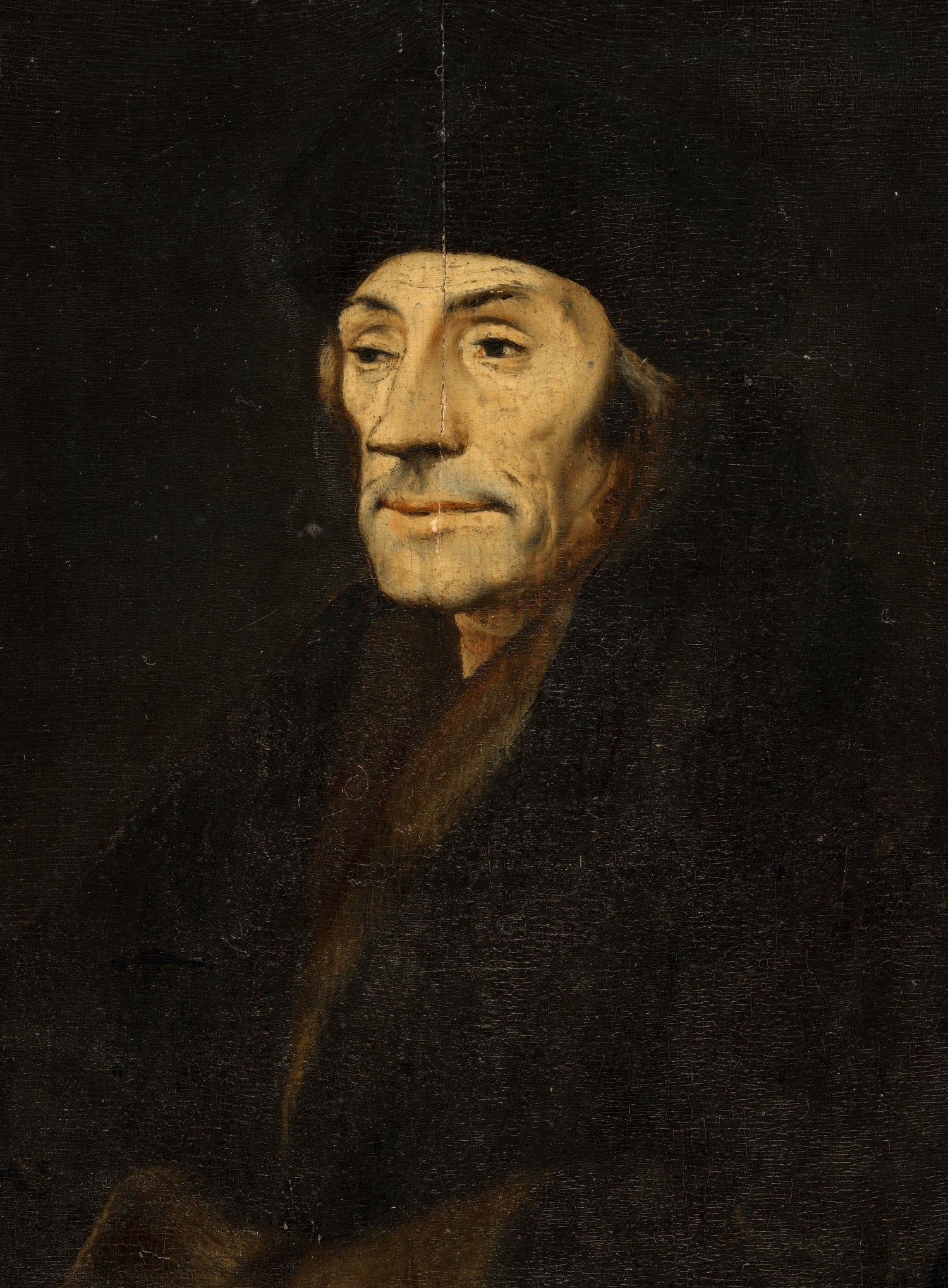 Unknown - Portrait of Desiderius Erasmus - Oil Painting Haven