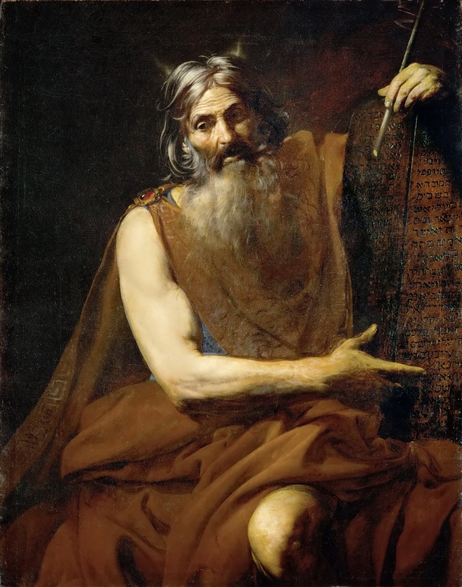 Valentin de Boulogne -- Moses.jpeg - Oil Painting Haven