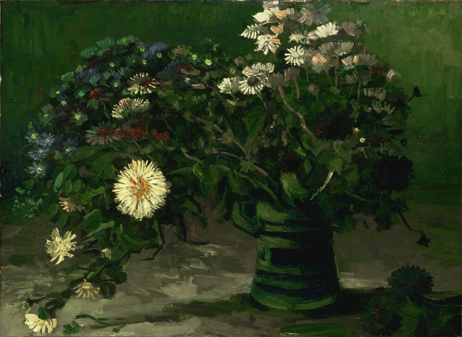 Vase with Daisies - Oil Painting Haven