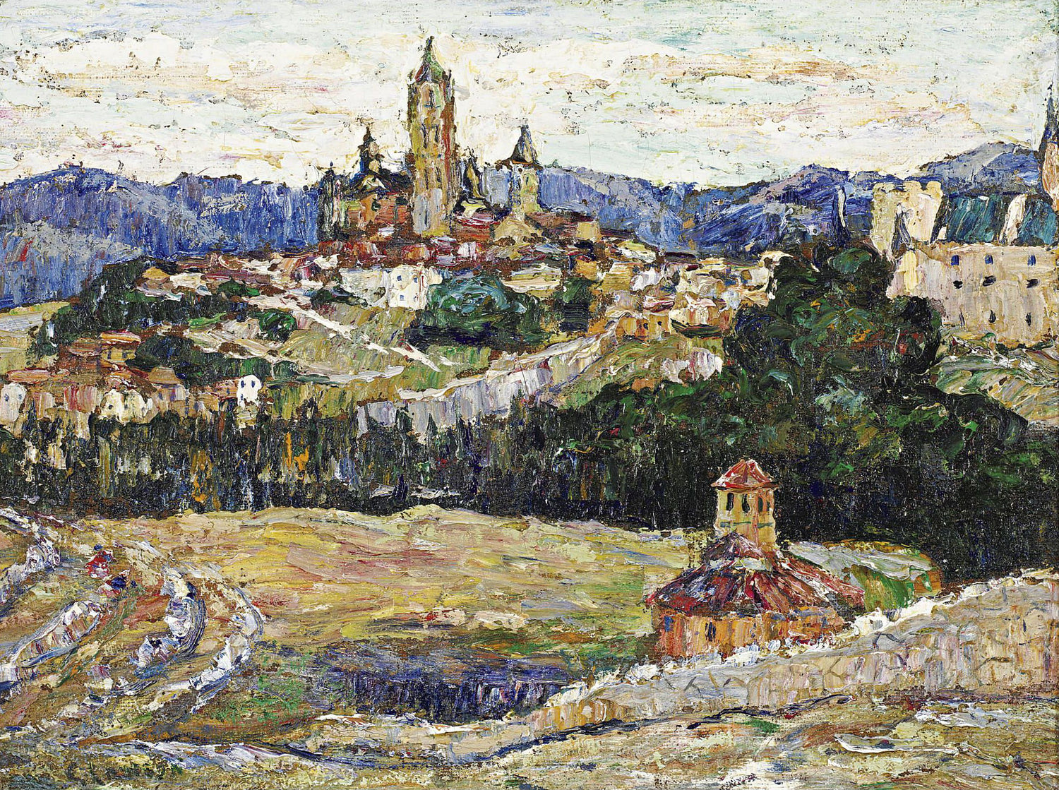 View of Segovia - Oil Painting Haven