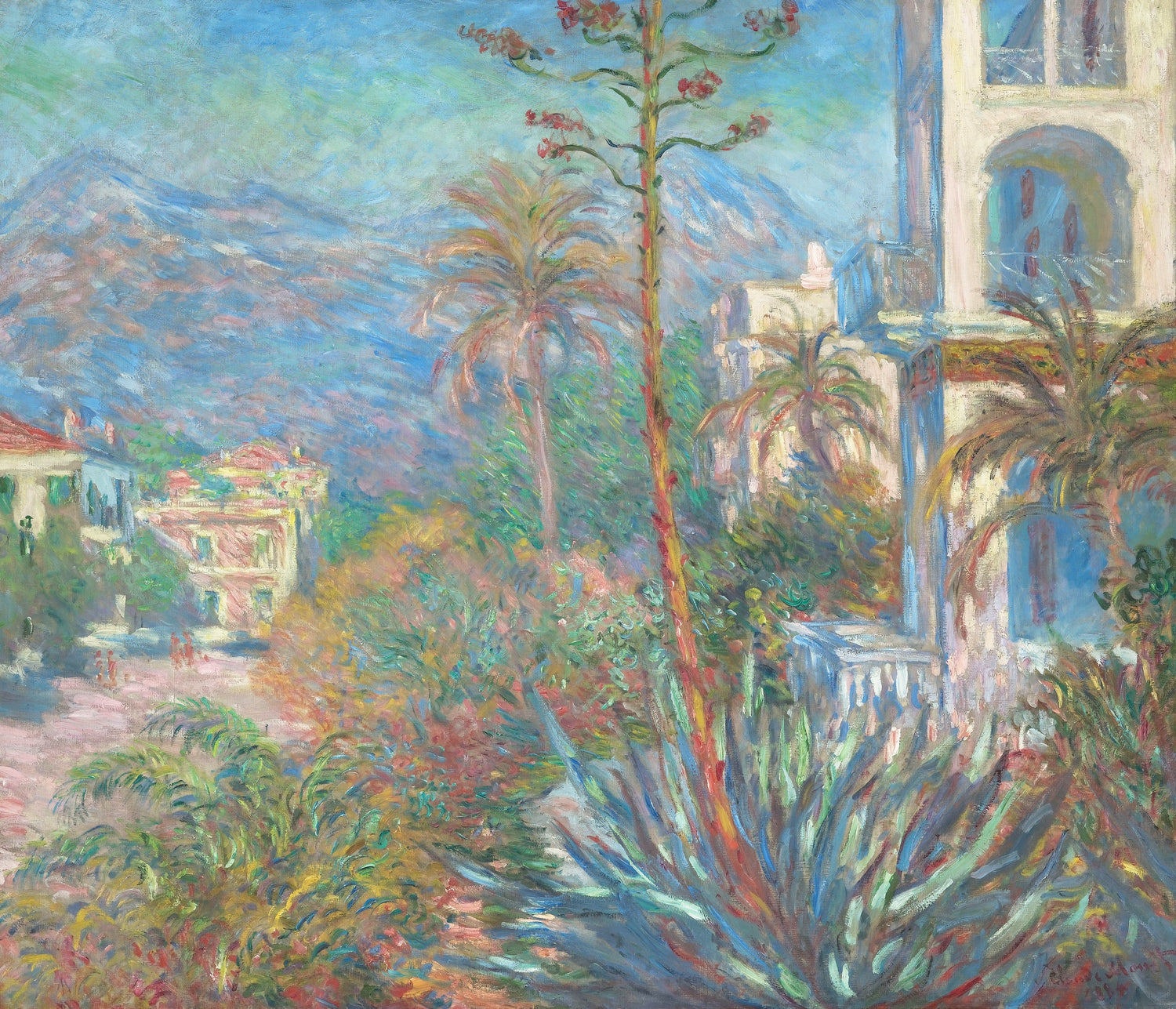 Villas at Bordighera, 1884 - Oil Painting Haven