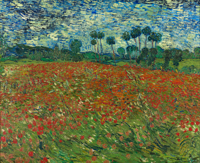 Vincent_van_Gogh_-_Poppy_field - Oil Painting Haven Oil Painting Haven