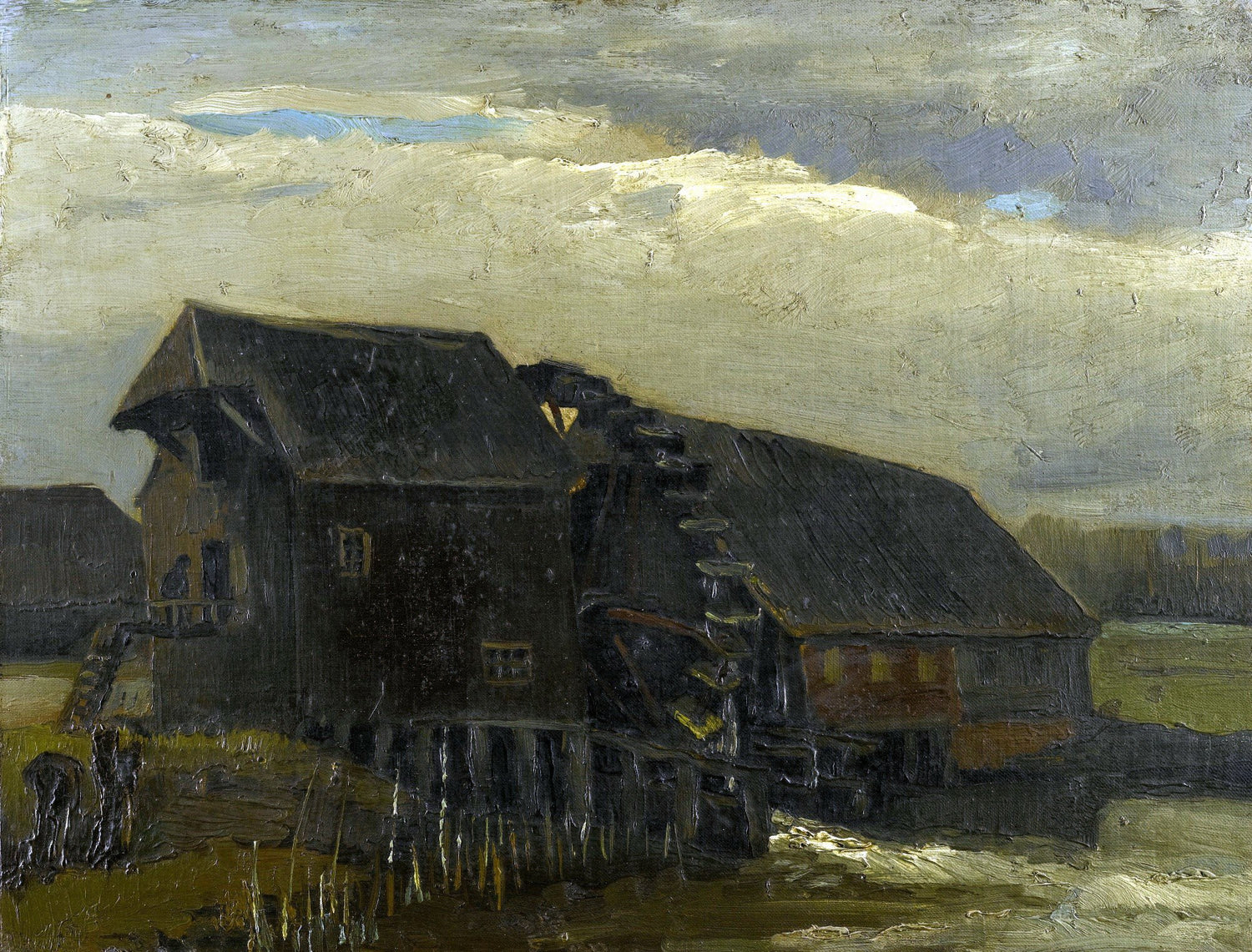 WATER MILL AT OPWETTEN - Oil Painting Haven