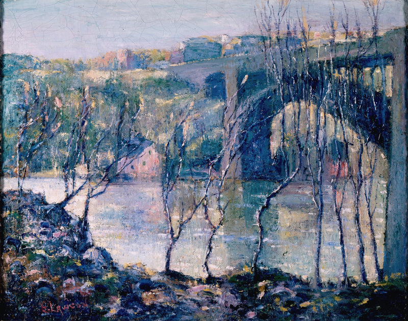 Washington Bridge, Harlem River - Oil Painting Haven Oil Painting Haven