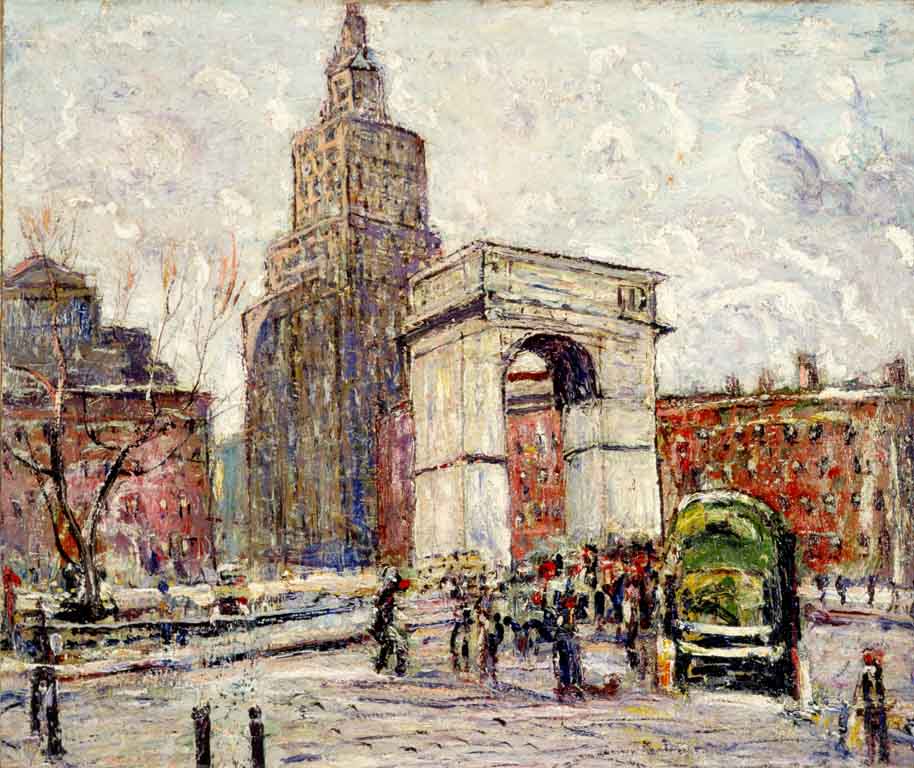 Washington Square Architecture, 1932 - Oil Painting Haven