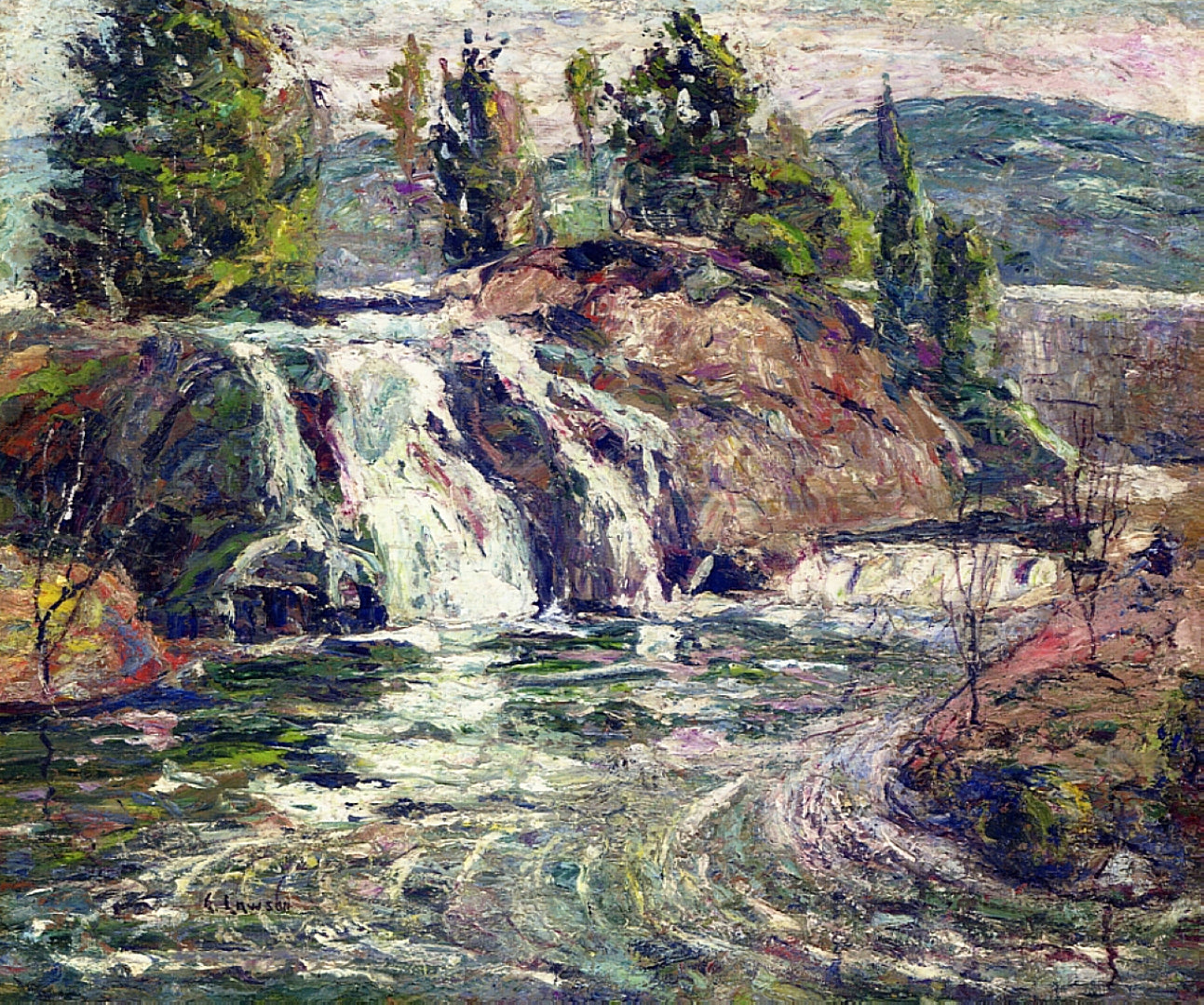 Waterfall, 1916-19 - Oil Painting Haven