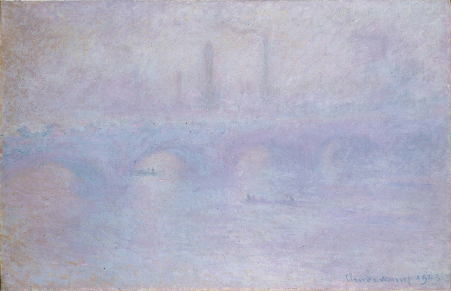 Waterloo Bridge, Fog, 1903 - Oil Painting Haven