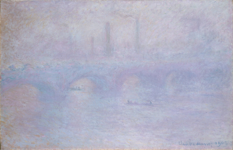 Waterloo Bridge, Fog, 1903 - Oil Painting Haven Oil Painting Haven