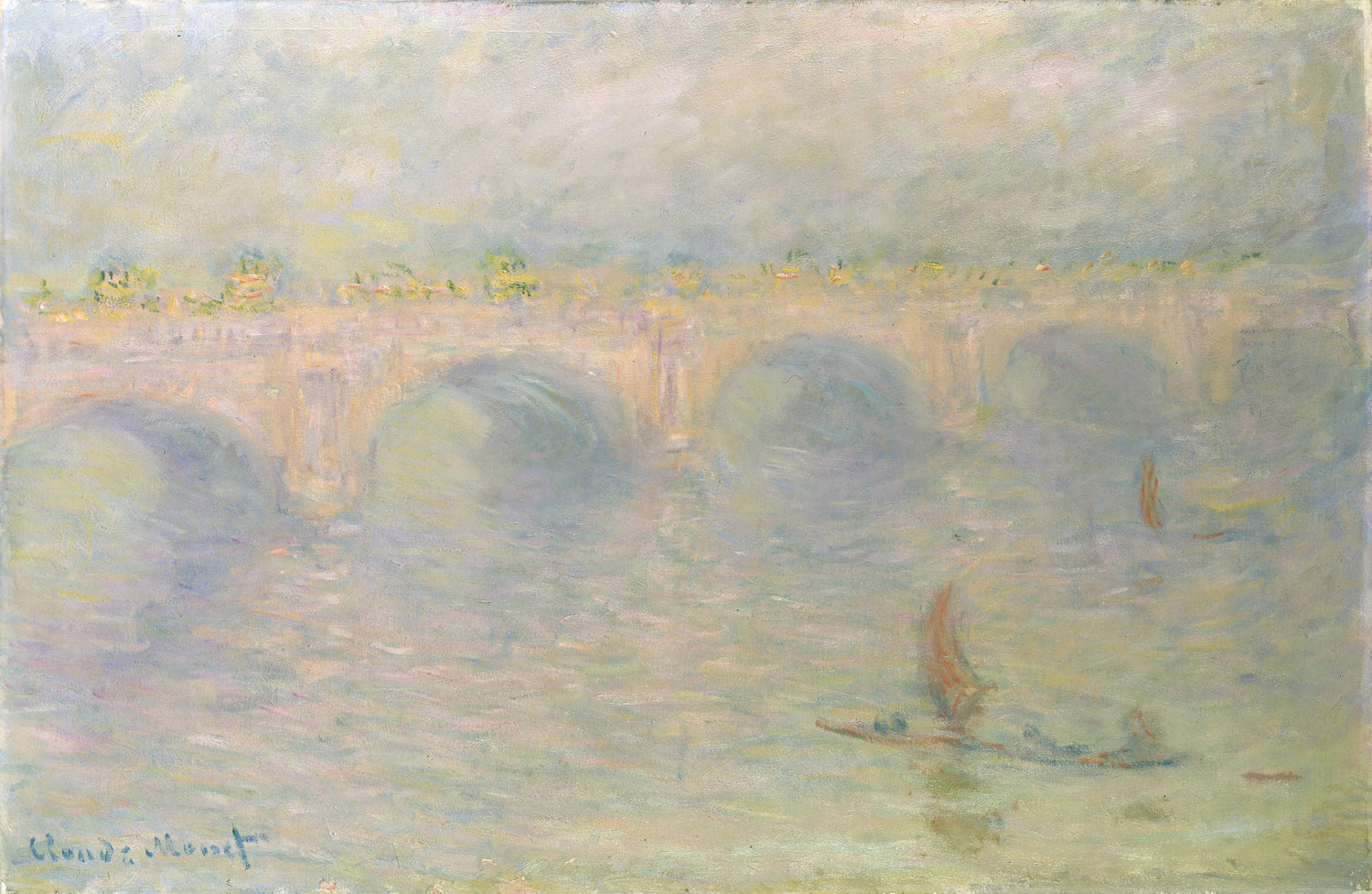 Waterloo Bridge in the Fog, 1899-01 - Oil Painting Haven