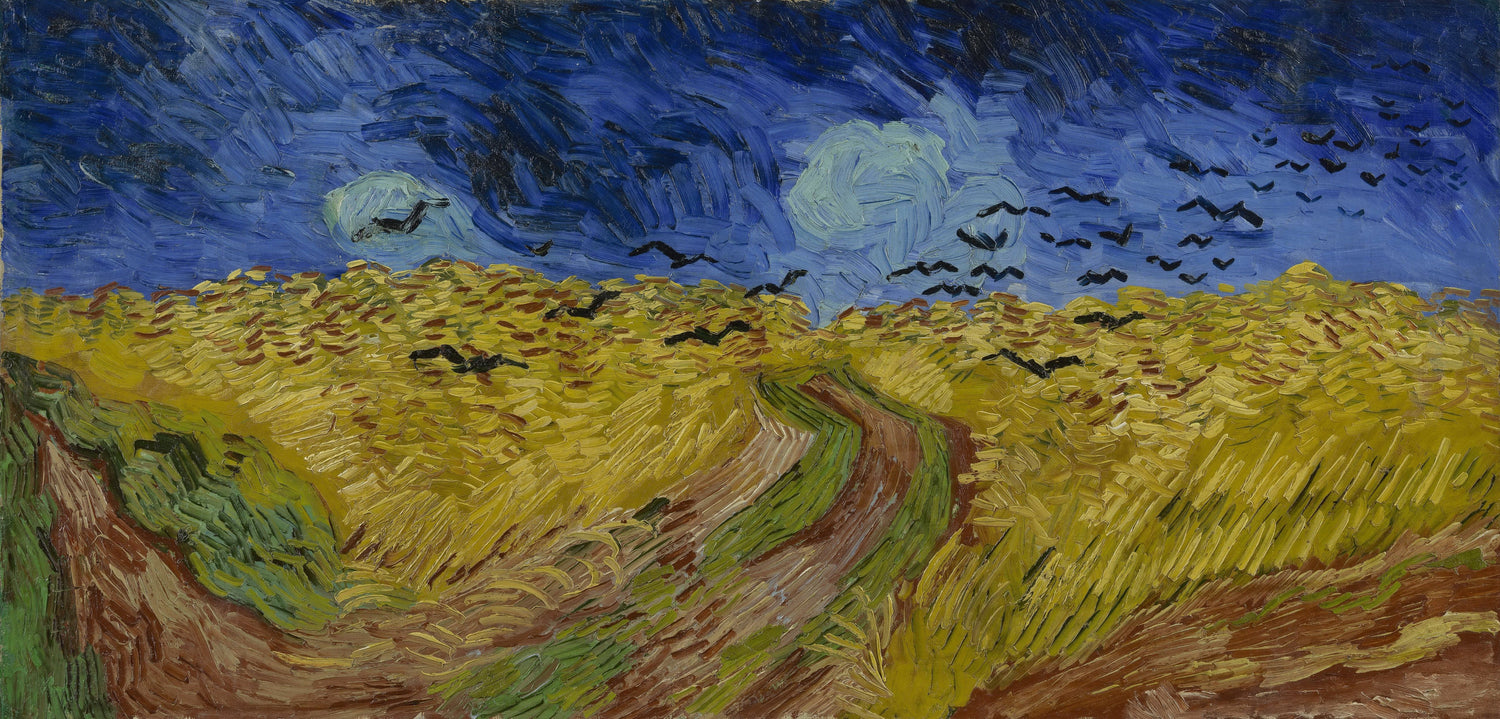 Wheat Field Under Threatening Skies - Oil Painting Haven