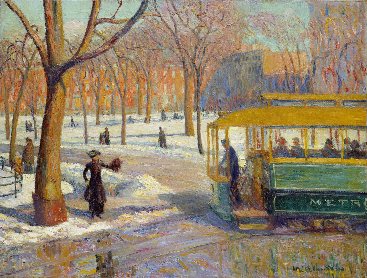 William Glackens - The Green Car - Oil Painting Haven