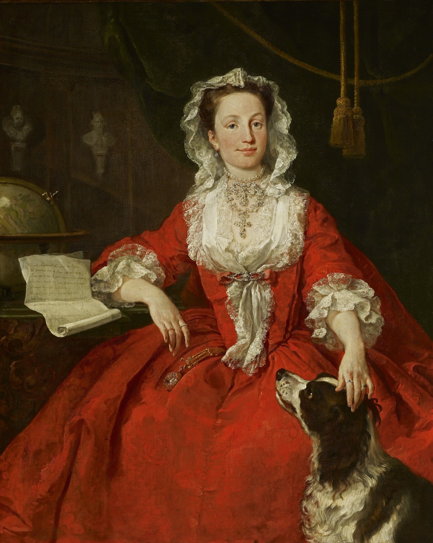 William Hogarth - Miss Mary Edwards, 1742 - Oil Painting Haven