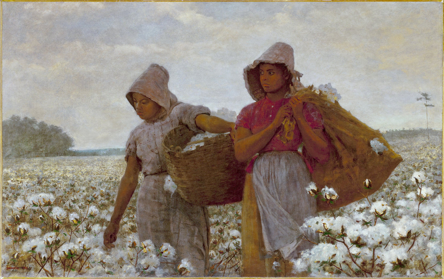 Winslow Homer - The Cotton Pickers - Oil Painting Haven