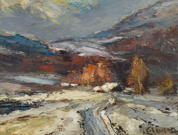 Winter Landscape, Washington Bridge, 1907-10 - Oil Painting Haven Oil Painting Haven