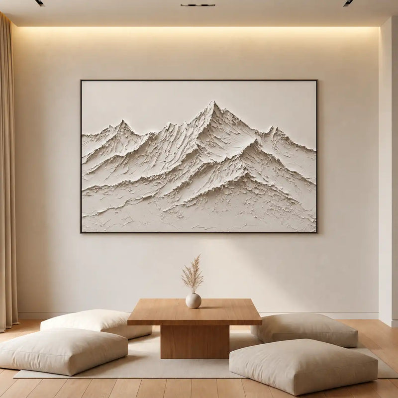Peinture à l'huile abstraite de paysage - Chemin forestier au clair de lune