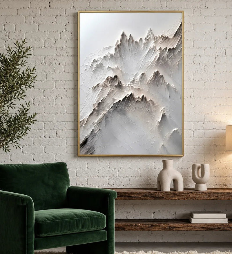 Peinture à l'huile abstraite de paysage - Rivière d'automne en forêt