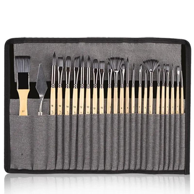 Acrylic Paint Brush Set, 24/23 PCS Paint Brushes - Oil Painting Haven