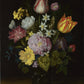 Flowers in a Glass Vase - Oil Painting Haven