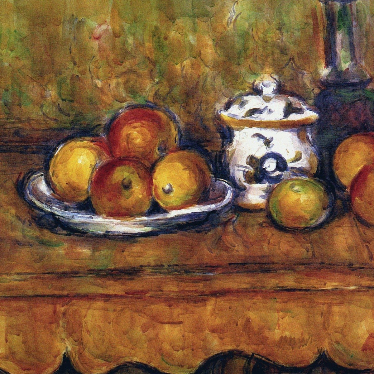 Apples and Sugar Jar - Still Life Oil Painting - Oil Painting Haven