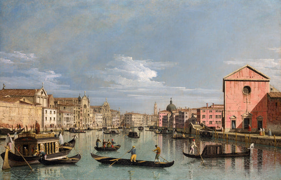 The Grand Canal facing Santa Croce - Oil Painting Haven Oil Painting Haven