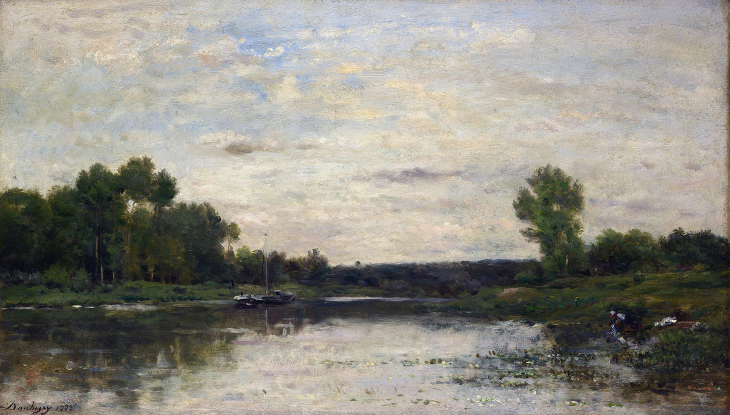 View on the Oise - Oil Painting Haven