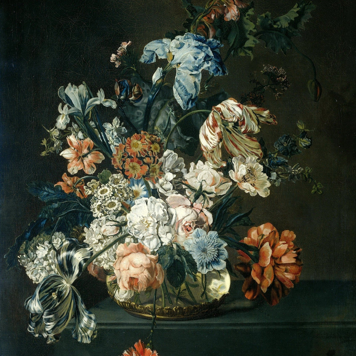 Classic Dutch Flower Bouquet Still Life – Floral Oil Painting - Oil Painting Haven