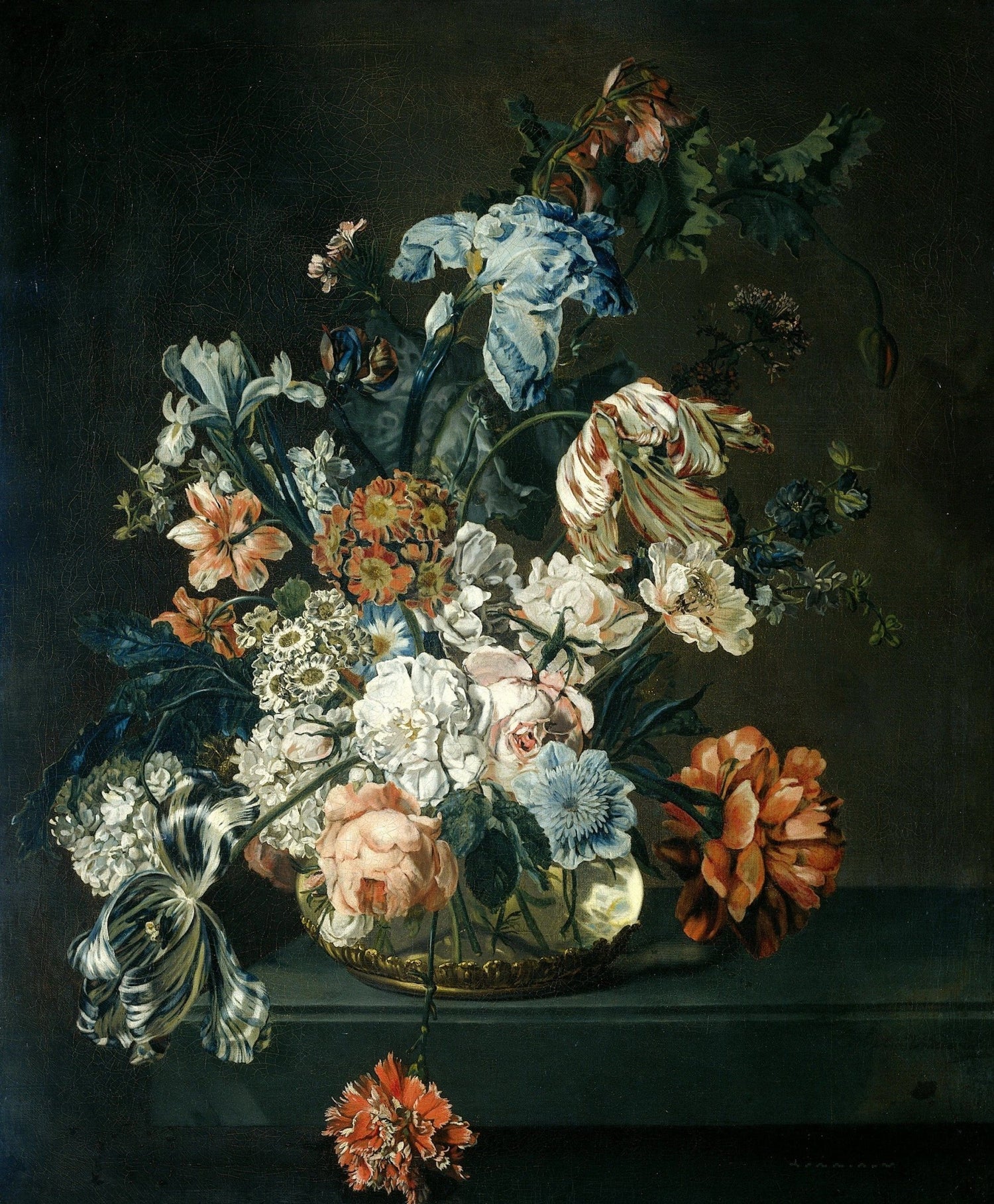 Classic Dutch Flower Bouquet Still Life – Floral Oil Painting - Oil Painting Haven