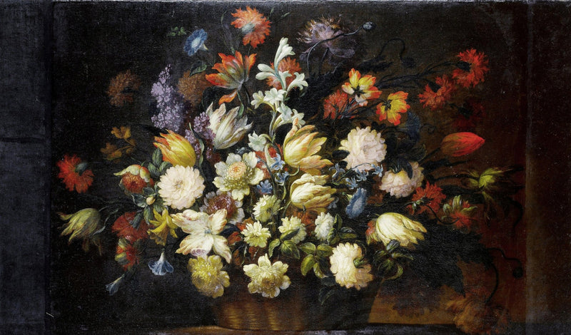 Classic Flower Bouquet in Vase Still Life – Floral Oil Painting - Oil Painting Haven