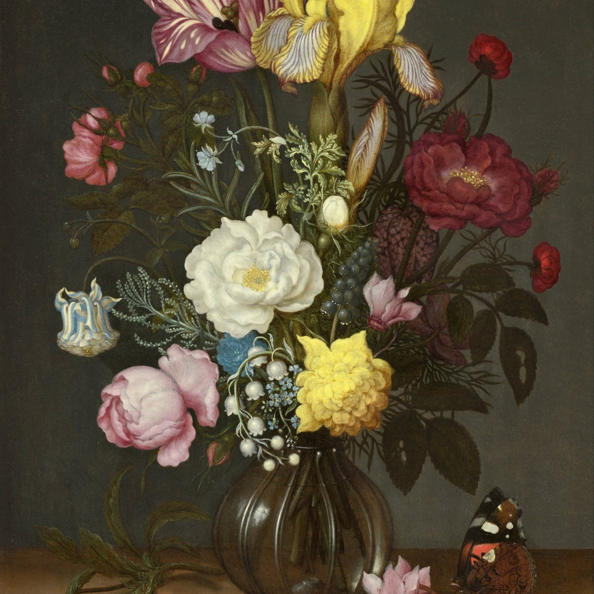 Classic Flower Vase Still Life Handmade Canvas – Floral Oil Painting - Oil Painting Haven
