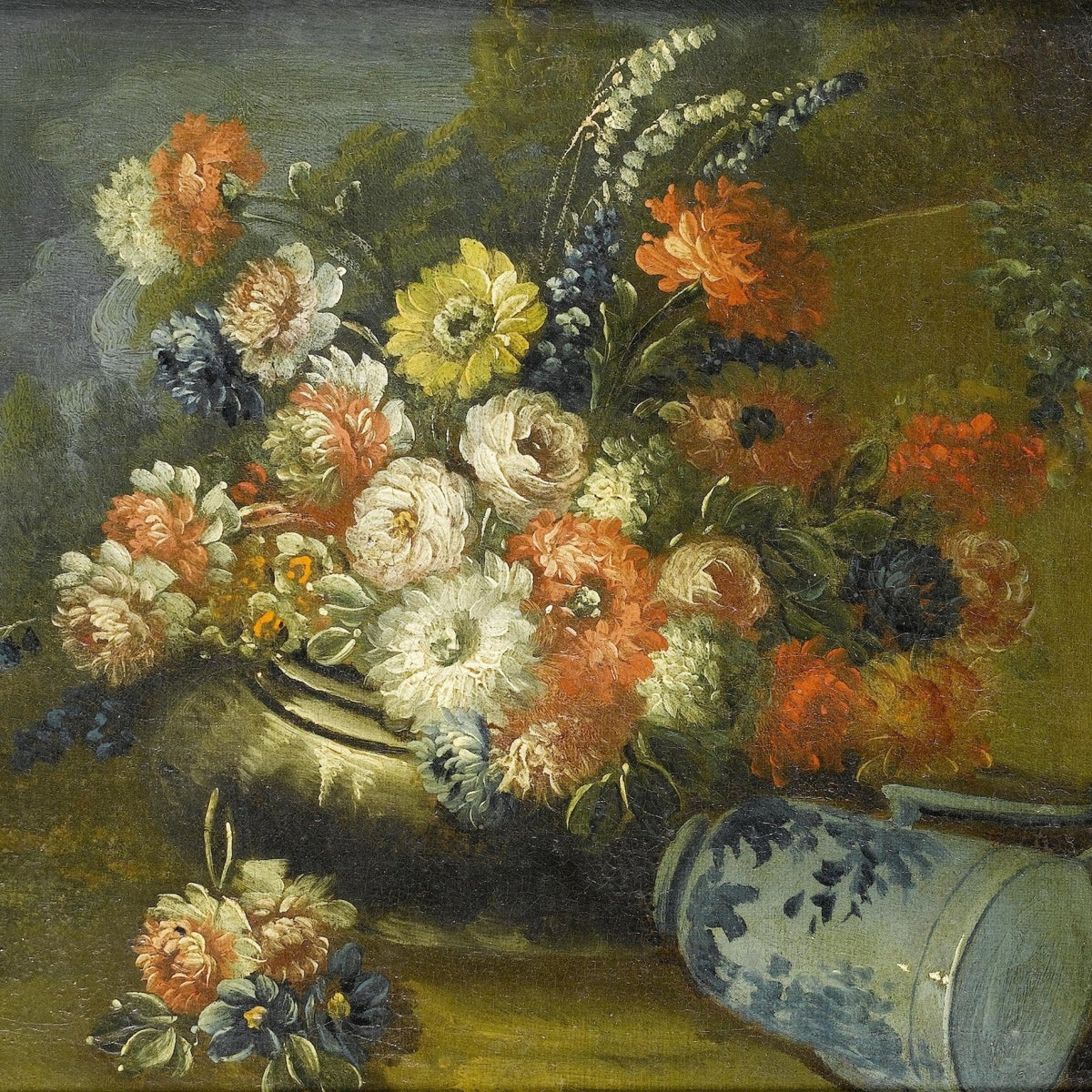 Classic Garden Flower Still Life Vase – Floral Oil Painting - Oil Painting Haven