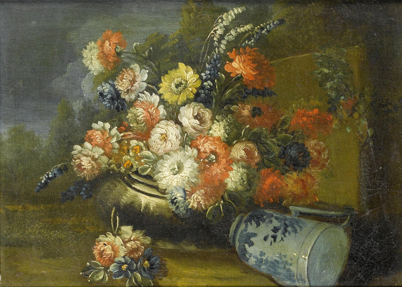Classic Garden Flower Still Life Vase – Floral Oil Painting - Oil Painting Haven