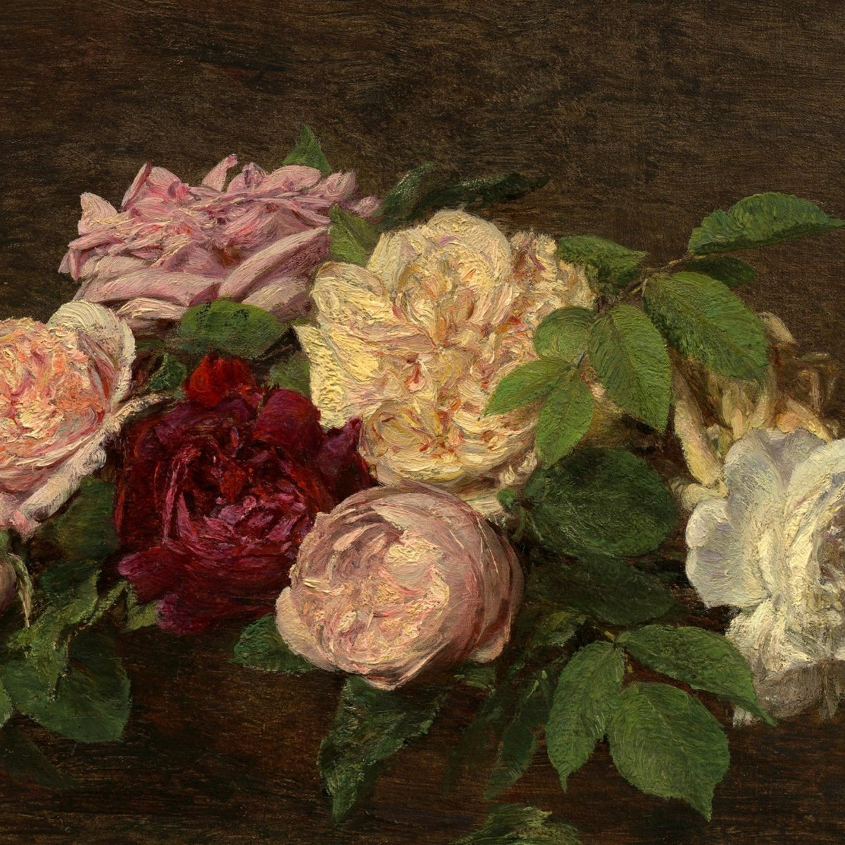 Classic Rose Bouquet Still Life Handmade – Floral Oil Painting - Oil Painting Haven