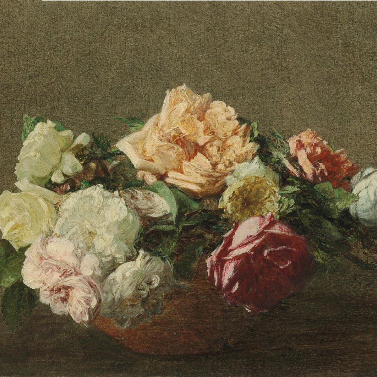 Classic Roses Still Life on Tabletop – Floral Oil Painting - Oil Painting Haven