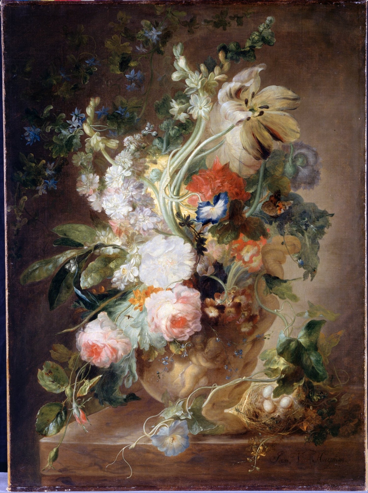 Classical Flower Arrangement Still Life Handmade – Floral Oil Painting