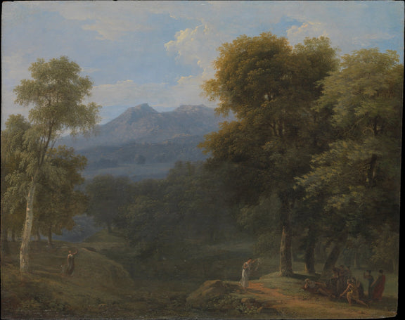 Classical Forest Landscape with Figures - Landscape Oil Painting - Oil Painting Haven