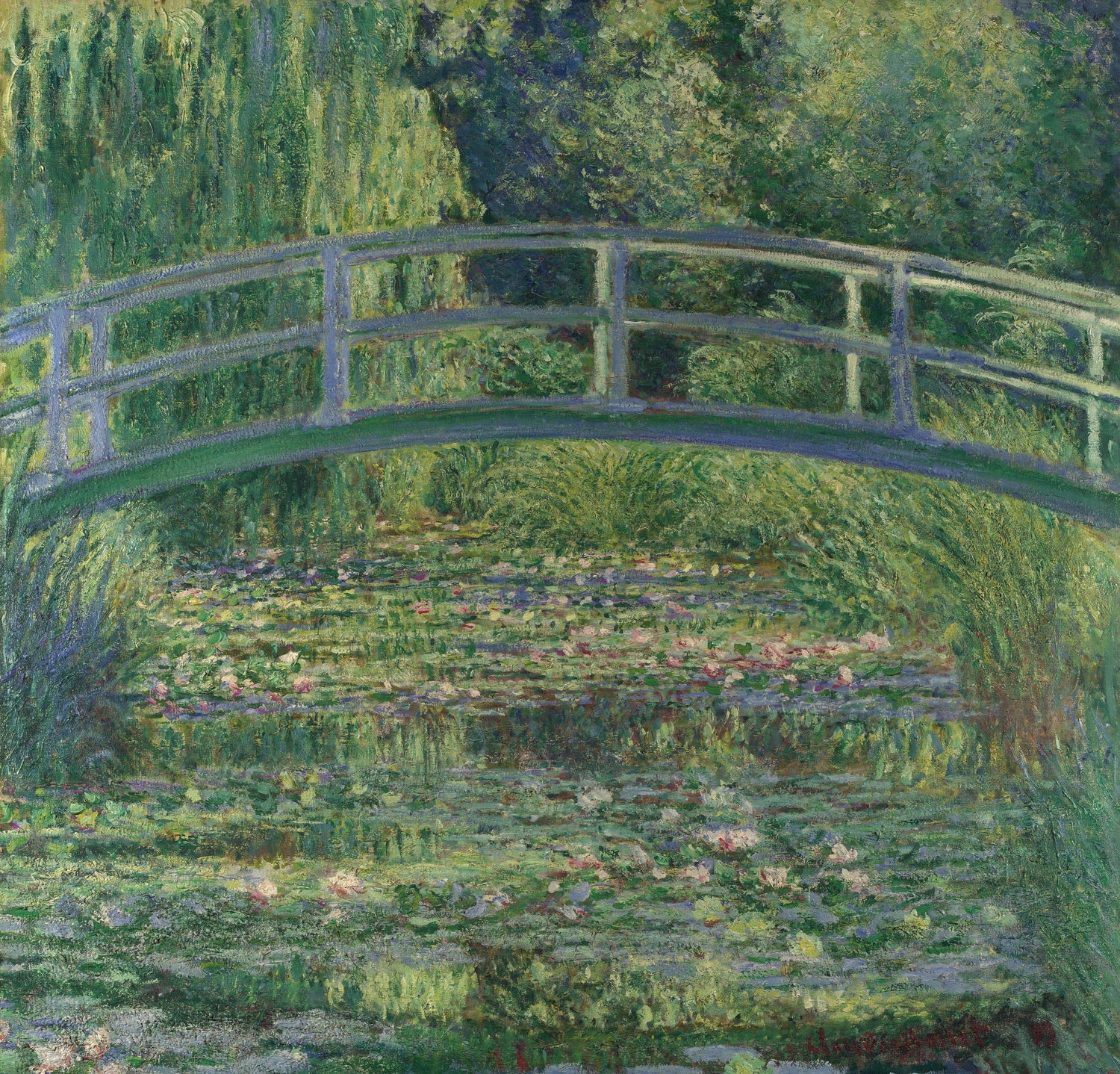 The Water-Lily Pond - Oil Painting Haven