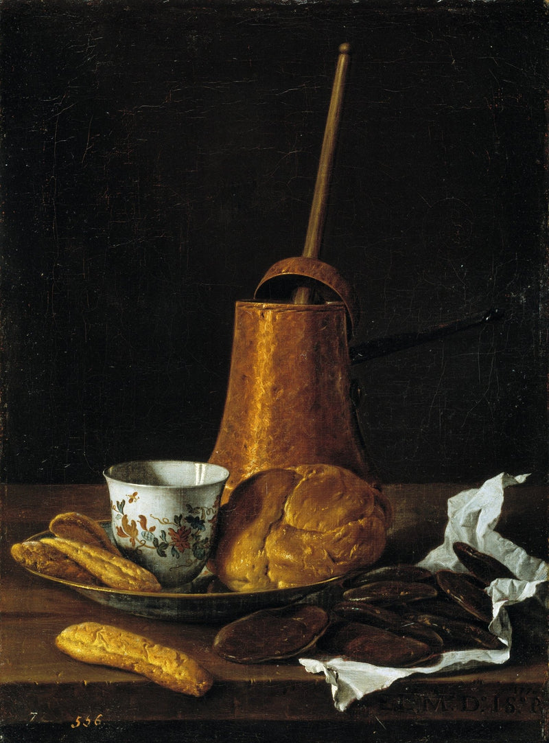 Copper Pot, Bread and Cup - Still Life Oil Painting - Oil Painting Haven