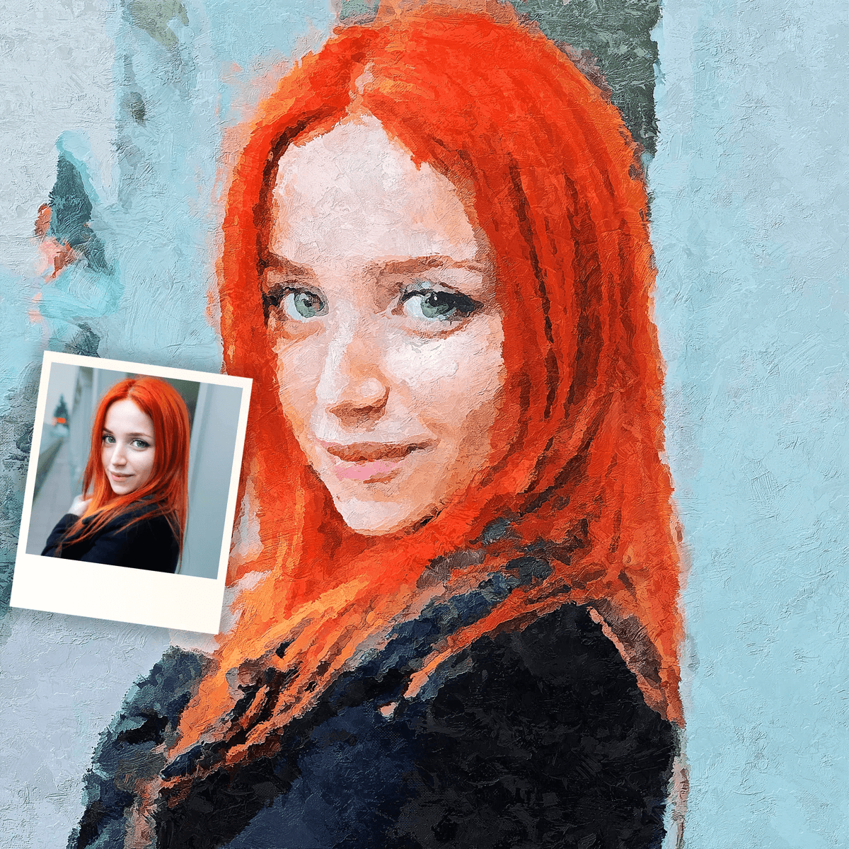 Custom Oil Painting From Photo - Hand Painted Palette Knife Effect - Oil Painting Haven