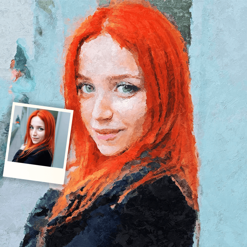 Custom Oil Painting From Photo - Hand Painted Palette Knife Effect - Oil Painting Haven