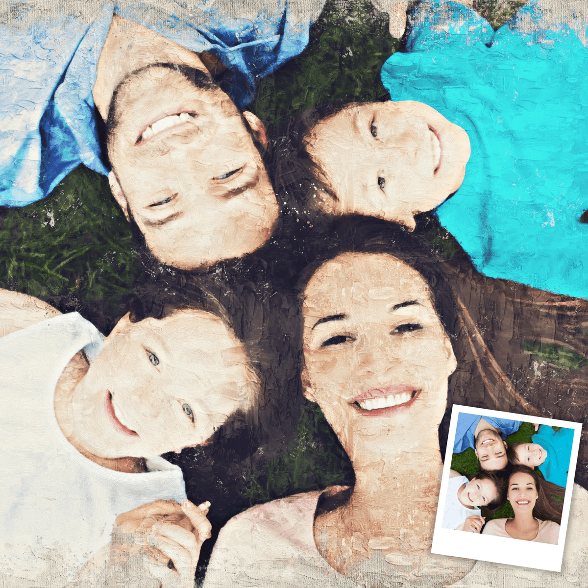 Custom Oil Painting From Photo - Hand Painted Thickly Applied Oil Painting Effect - Oil Painting Haven