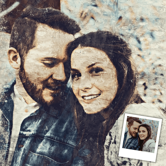Custom Oil Painting From Photo - Hand Painted Thickly Applied Oil Painting Effect - Oil Painting Haven