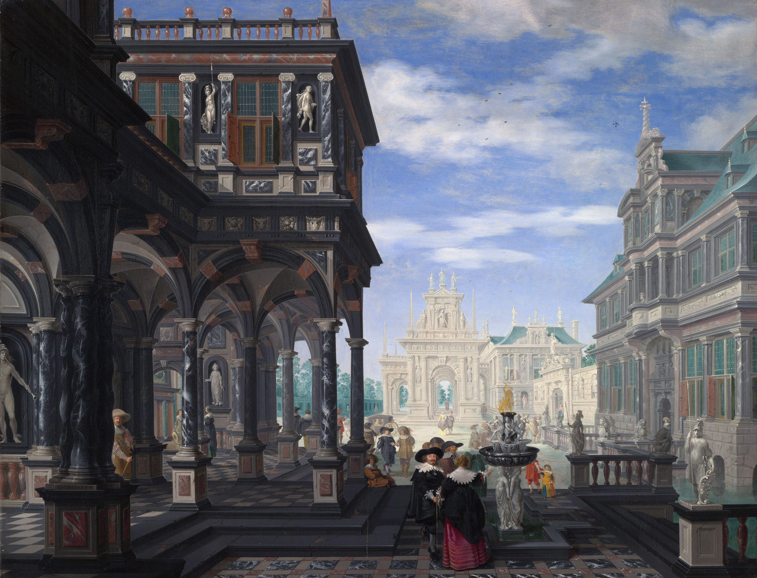 An Architectural Fantasy - Oil Painting Haven