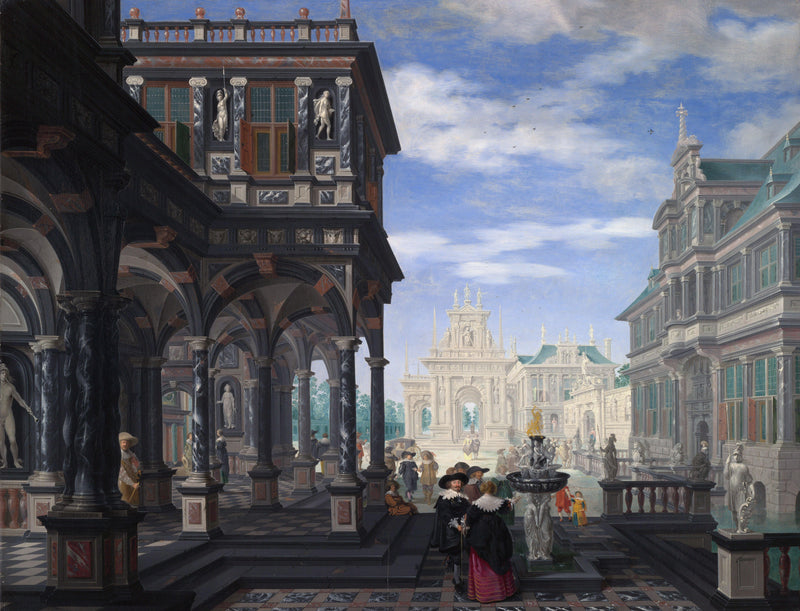 An Architectural Fantasy - Oil Painting Haven Oil Painting Haven